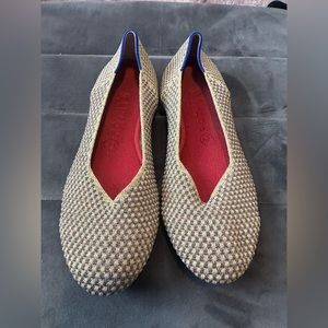 EUC Rothy’s “The Flat” in multi metallic. Sz 9.5